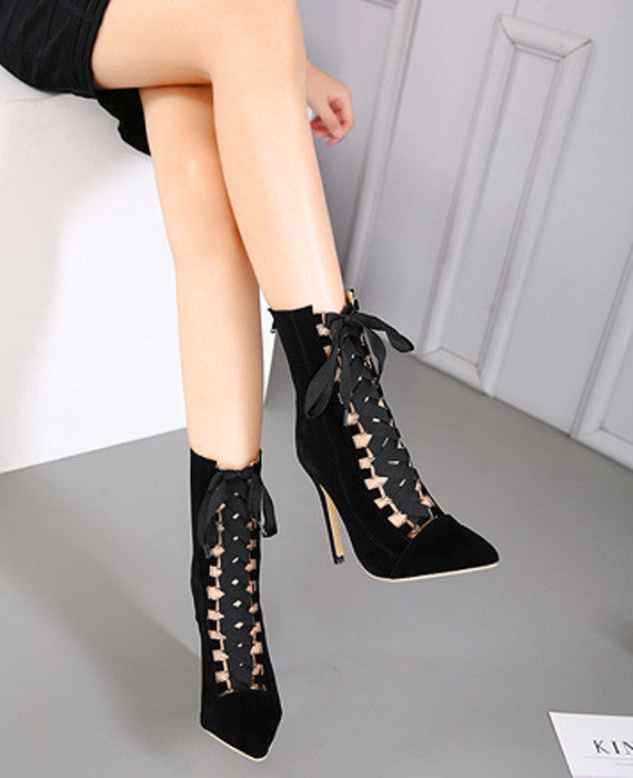 Hot Sale Stiletto Heel High Heels Fashion Boots Pointed Toes Stretch Lycra  Sexy Short Boot Women Shoes Ankle Boots Lady Shoes - China Women Shoes and  Shoes price | Made-in-China.com