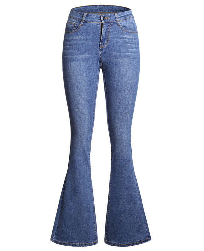 Trouser Jeans High Waisted Bell Bottom Jeans | Seamido