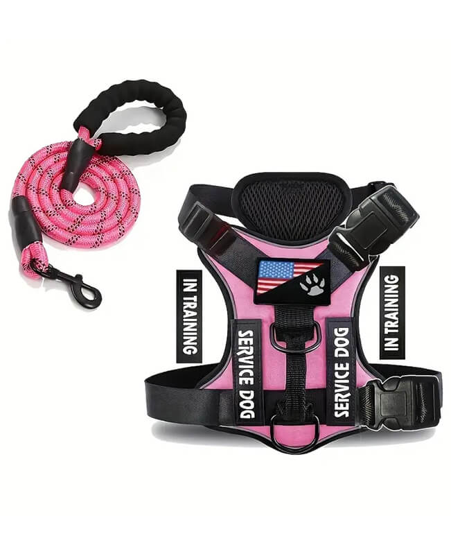 Pink & Black MuzMuzTV Dog Training Vest