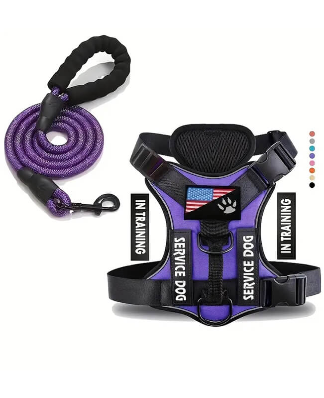 Service dog purple outlet vest