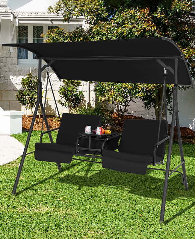 2 seater discount garden swing chair