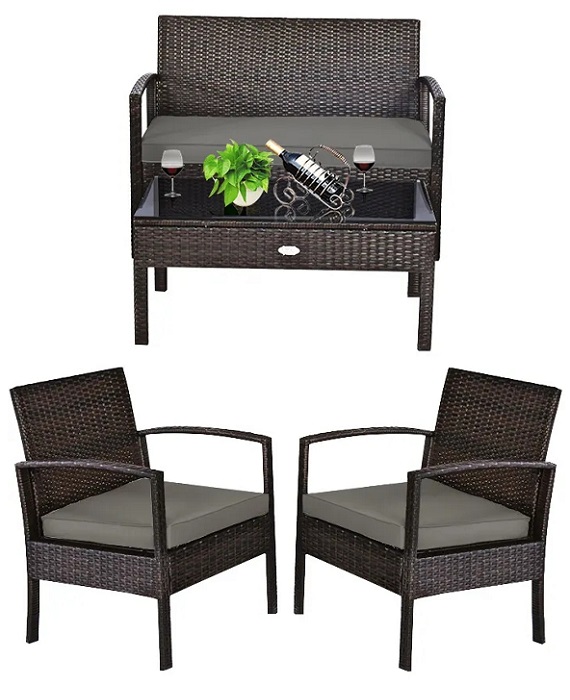 Miadomodo rattan garden discount furniture