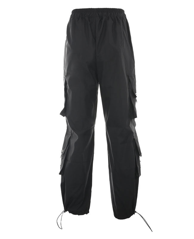 Black Cargo Pants for Women Multi-pocket Military Cargo Pants