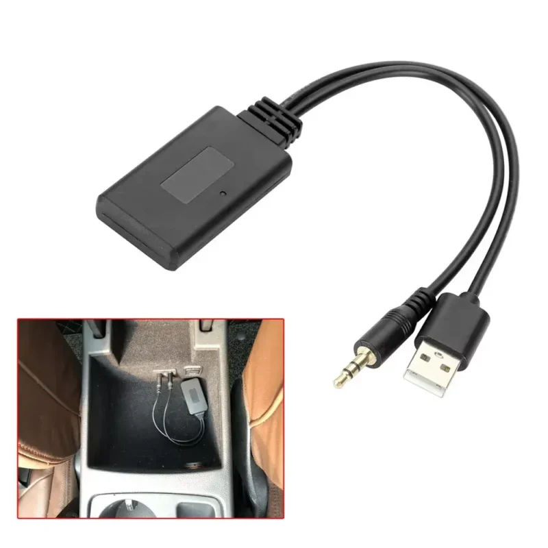 Car Wireless Bluetooth AUX Audio Receiver Adapter Car Interior Accessories