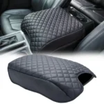 For 15-20 Ford F150 Center Console Cover Black Armrest Pad Cover