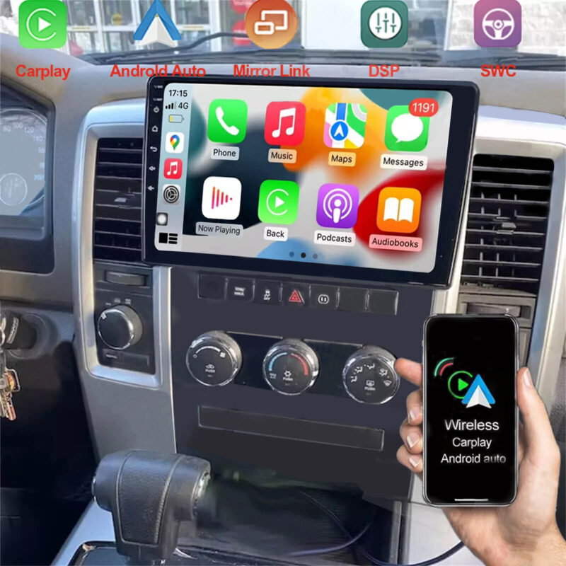 10.1-Stereo-Carplay-For-Dodge-RAM-1500-2500-2009-2012-Android-13-Car-Radio-1GPS-14