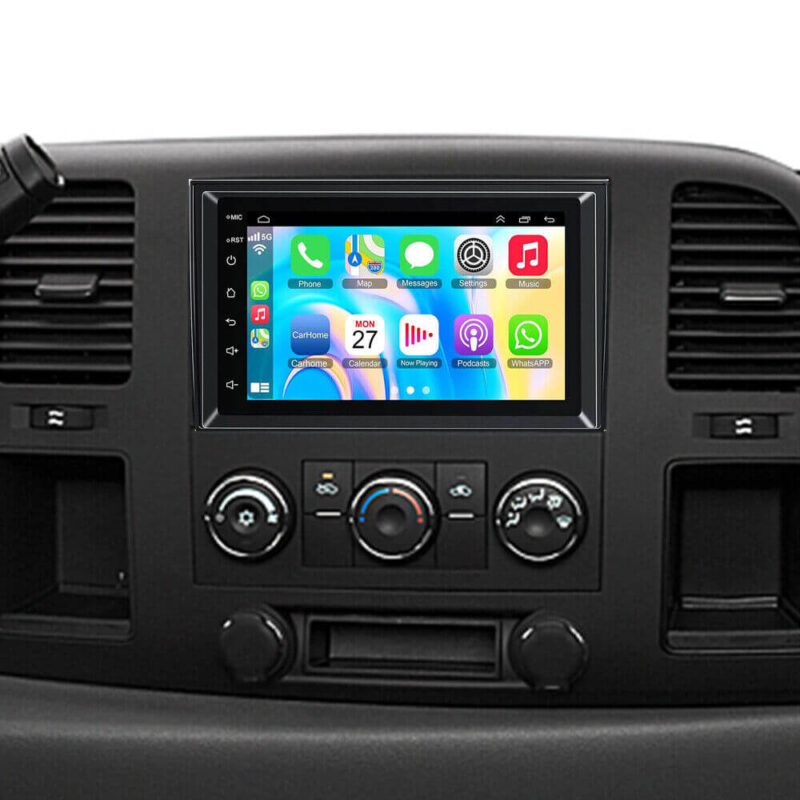 Android 12.0 Car Apple Carplay for GMC Sierra 1500 2008-2013 Stereo Radio GPS