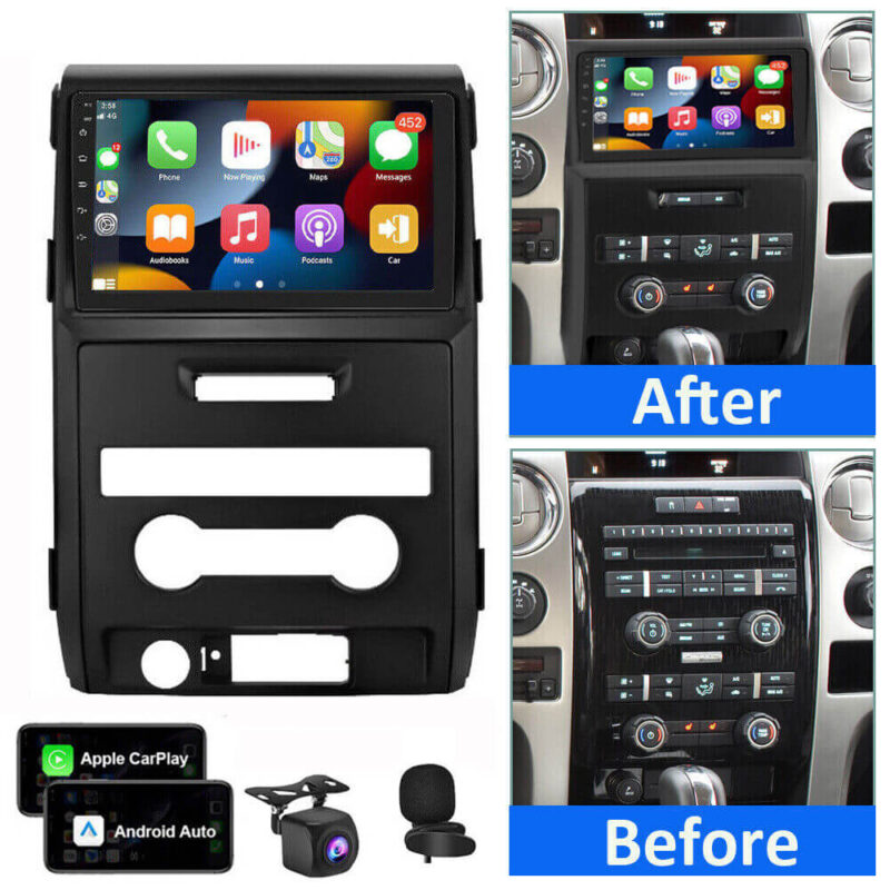 For 2009-2014 Ford F150 Car Stereo Radio WiFi Apple Carplay Android 13 2+32G (1)