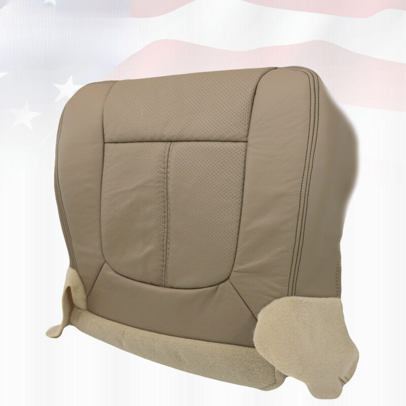 Perforated Leather Tan for 2011-2016 Ford F250 Lariat Seat Covers Driver Side